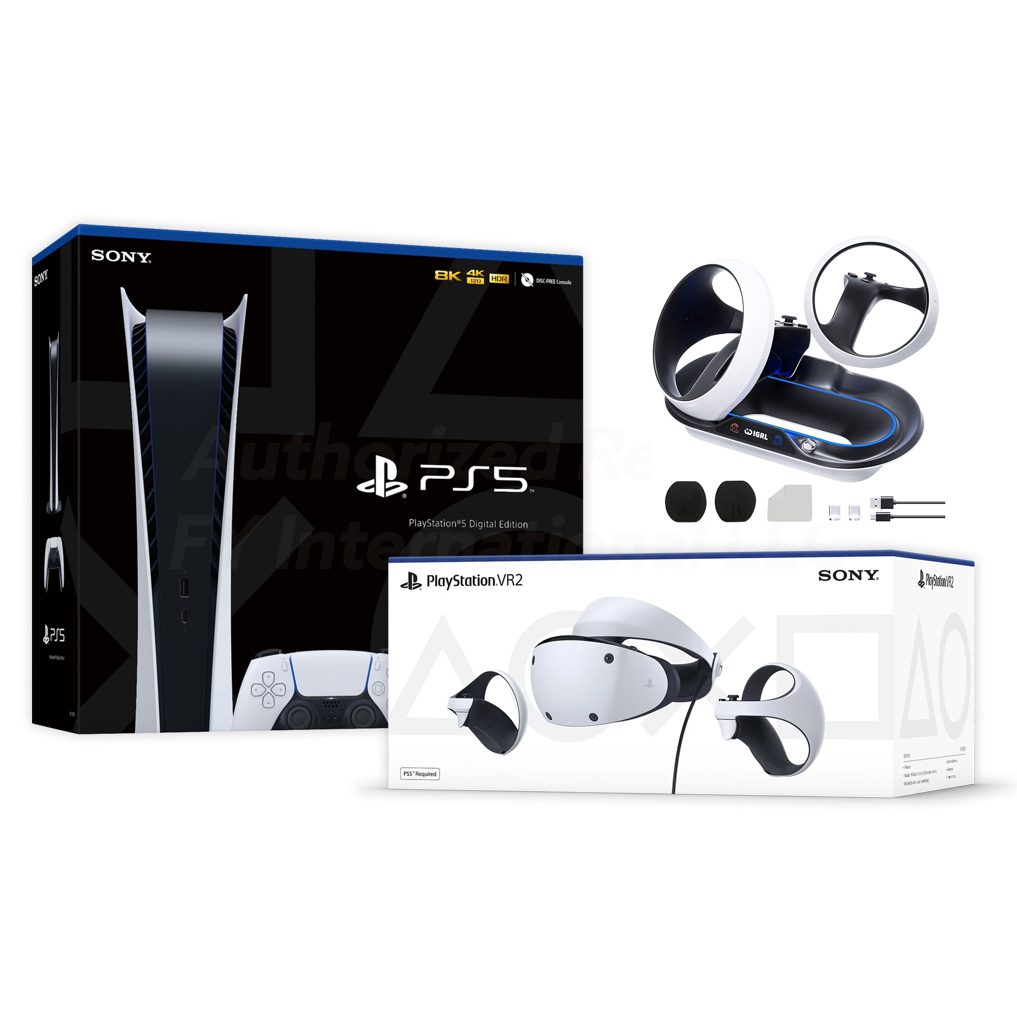 PlayStation 5 & PSVR2 Deluxe Combo, VR2 Headset, Sense Controllers