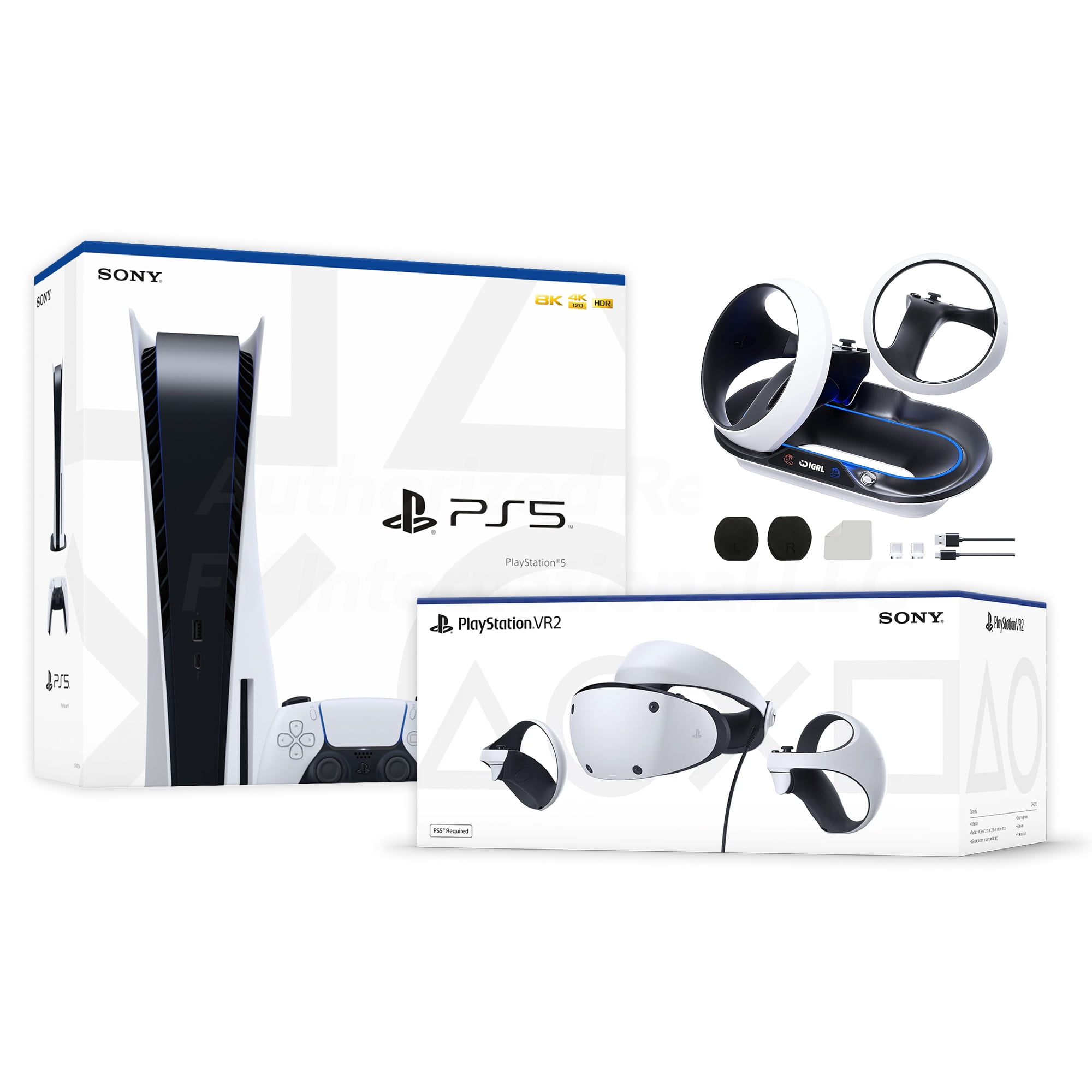 PlayStation 5 & PSVR2 Deluxe Combo, VR2 Headset, Sense Controllers 