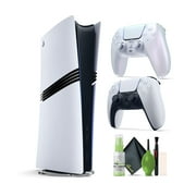 PlayStation 5 Pro (2TB Console) + Sony PS5 DualSense Wireless Controller - Chroma Pearl + Diginerds Cleaning Kit