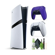 PlayStation 5 Pro (2TB Console) + Sony PS5 DualSense Wireless Controller V2 (2024 Model) - Galactic Purple + Diginerds Cleaning Kit