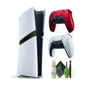 PlayStation 5 Pro (2TB Console) + Sony PS5 DualSense Wireless Controller V2 (2024 Model) - Volcanic Red + Diginerds Cleaning Kit