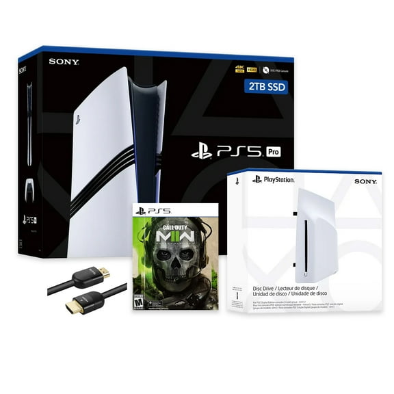 PlayStation 5 Pro 2TB SSD Console with Disc Drive, Wireless Controller and Case, Assassin’s Creed Shadows - CFI-7019 PS5 Pro