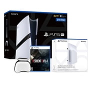 PlayStation 5 Pro 2TB SSD Console with Disc Drive, Wireless Controller and Case, Resident Evil 4 - CFI-7019 PS5 Pro