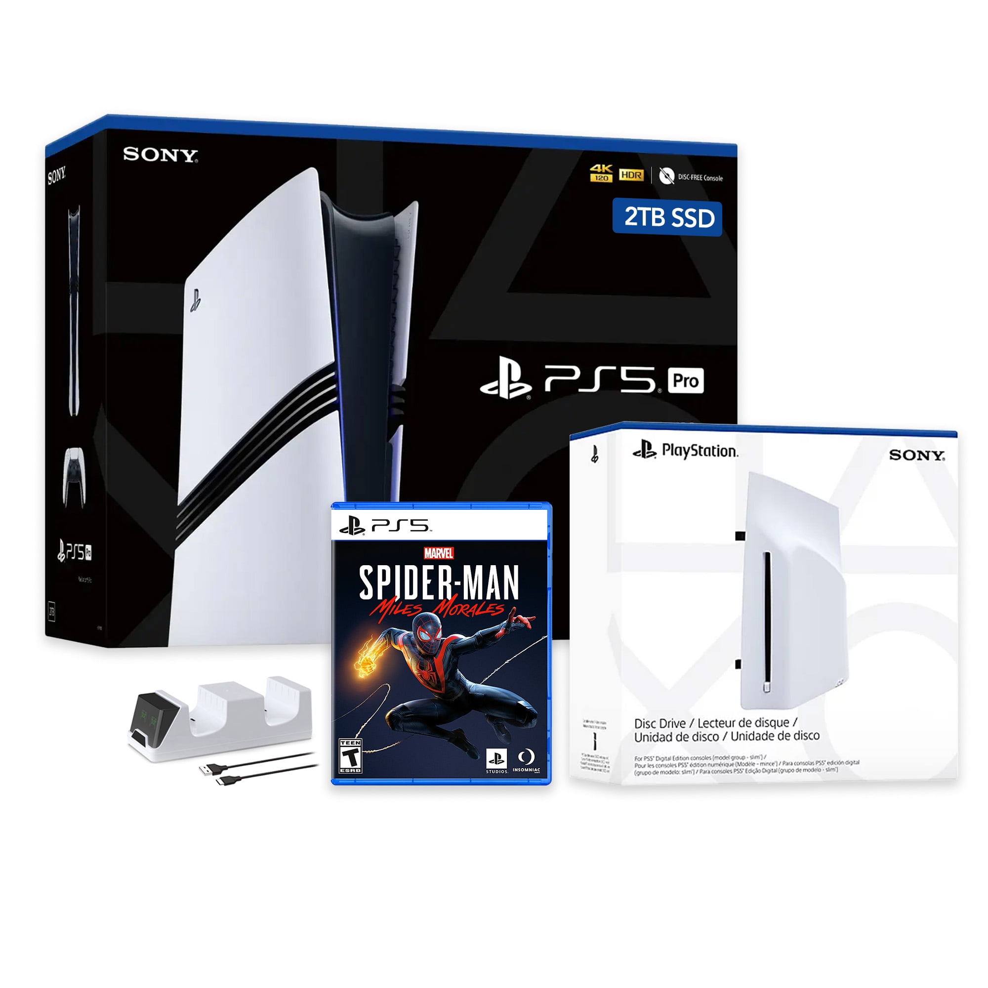 PlayStation 5 Pro 2TB SSD Console with Disc Drive, Wireless