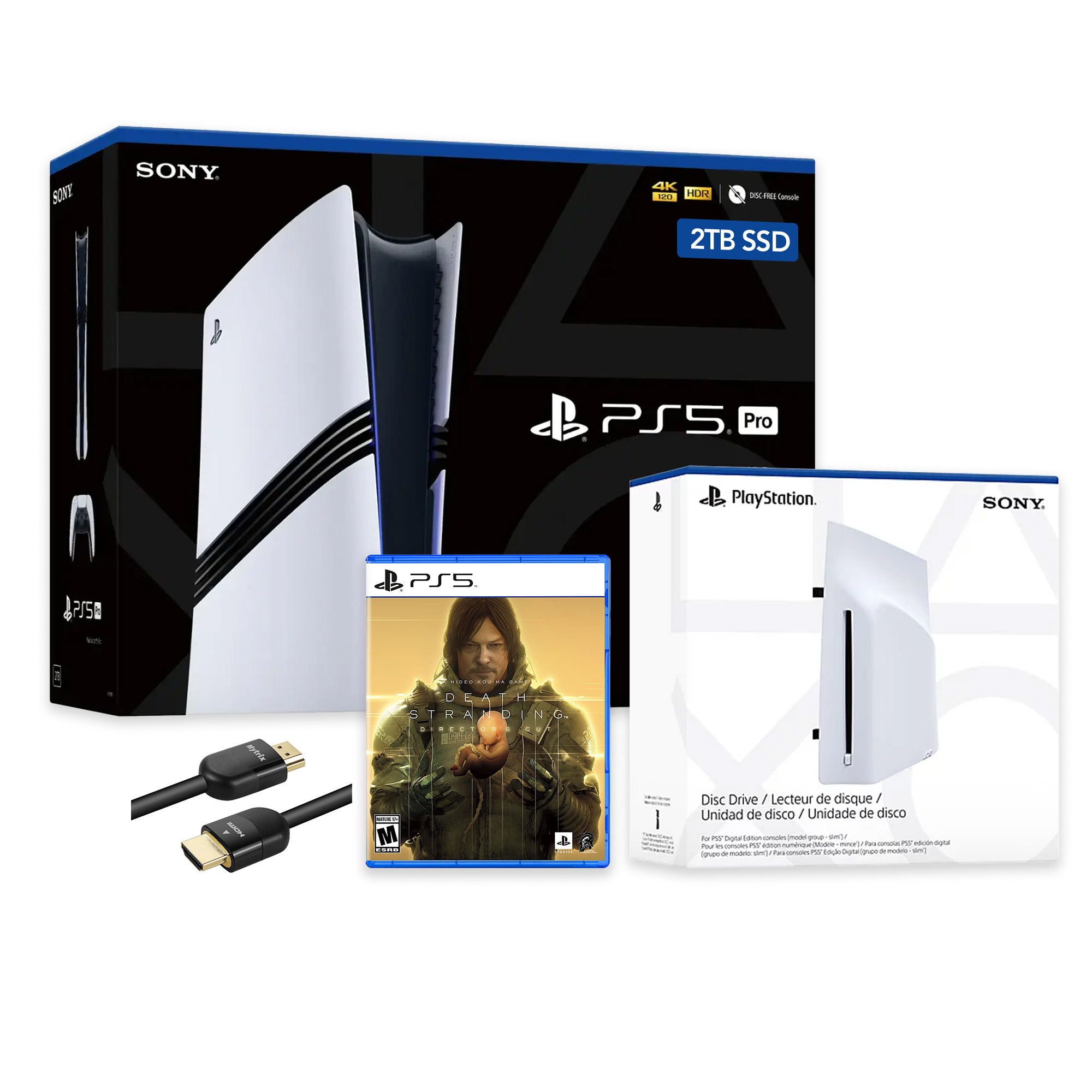 プレステーション5 PlayStation 5 Pro 2TB SSD Console with Disc Drive, Wireless