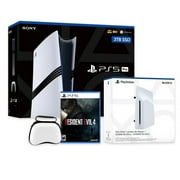 PlayStation 5 Pro 3TB SSD Console with Disc Drive, Wireless Controller and Case, Resident Evil 4 - CFI-7019 PS5 Pro