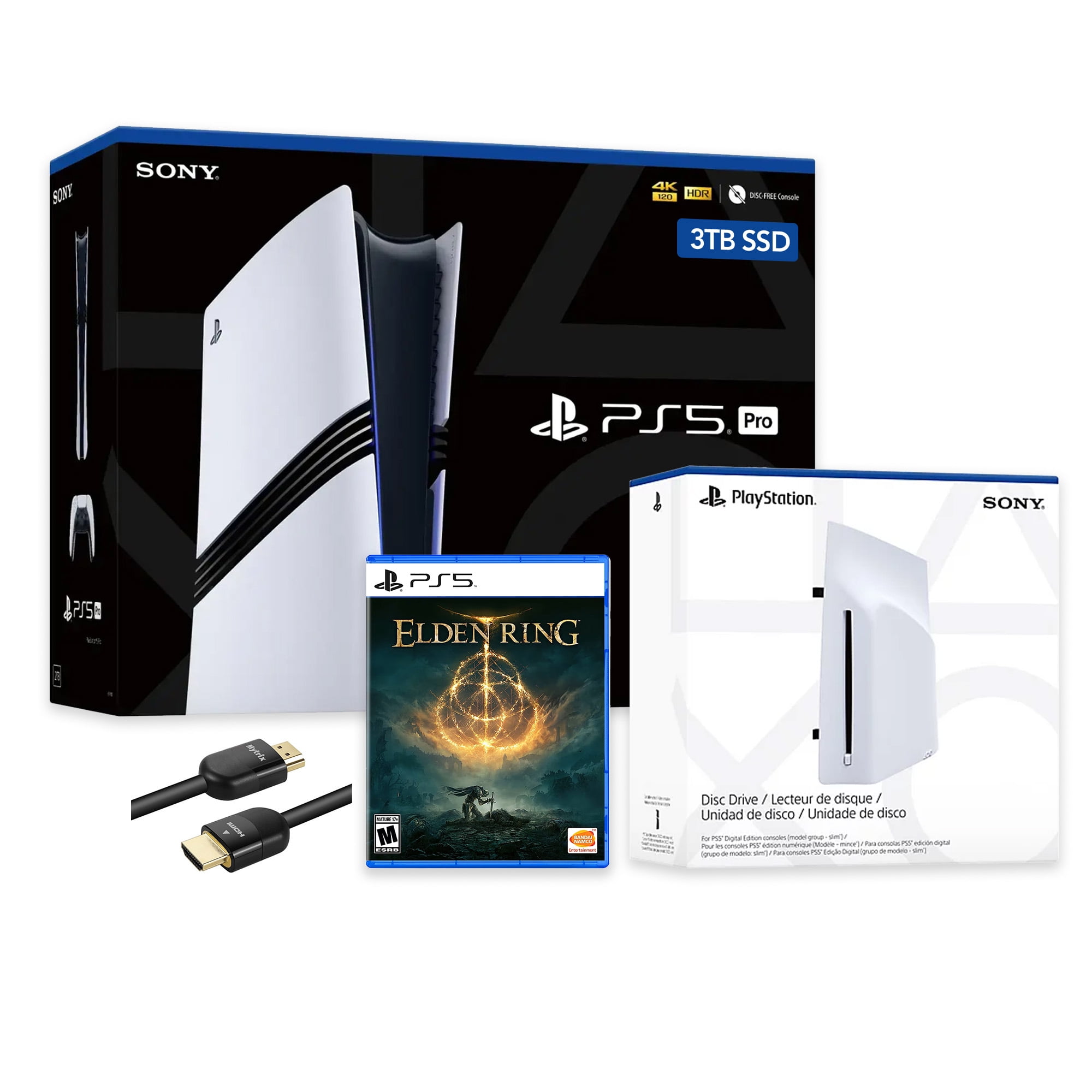 PlayStation 5 Pro 3TB SSD Console with Disc Drive, Wireless
