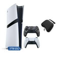 thumbnail image 1 of PlayStation 5 Pro 3TB SSD Digital Console with Two Controllers, White and Gray Camouflage DualSense and Mytrix Hard Shell Protective Controller Case - Flagship PS5 Pro Console, 1 of 9