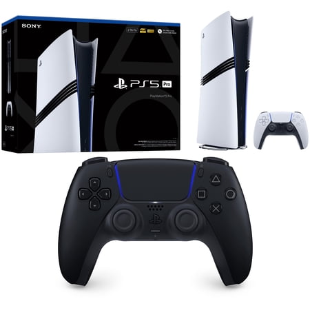 PlayStation 5 Pro Console with Sony PS5 DualSense Wireless Controller - Midnight Black