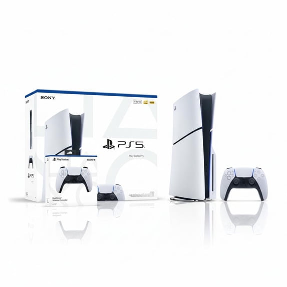 Psfive PlayStation 5 Slim Console 1TB + PlayStation 5 DualSense Wireless ...