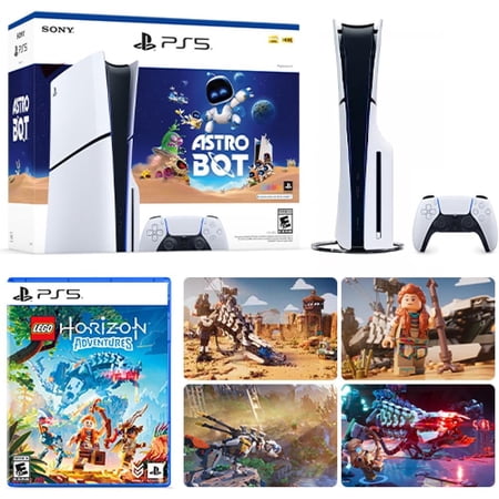 PlayStation 5 Slim Console Astro Bot Bundle + LEGO Horizon Adventures PlayStation 5