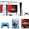 thumbnail image 1 of PlayStation 5 Slim Console Call of Duty: Modern Warfare III Bundle + PlayStation 5 DualSense Wireless Controller Starlight Blue + God of War Ragnarok PS5, 1 of 15