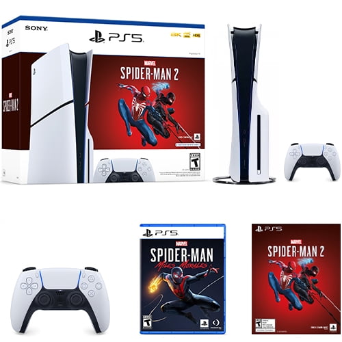 Sony PlayStation 5 (Slim) Console Marvel's Spider-Man 2 Bundle (Full Game  Digital Download Included)