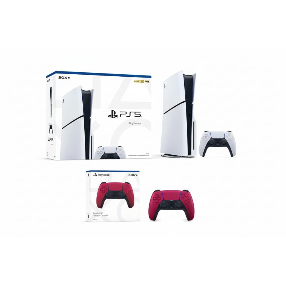 PlayStation 5 Slim Console + PlayStation 5 DualSense Wireless ...