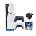 thumbnail image 1 of PlayStation 5 Slim Digital 825GB SSD ASTRO BOT Console with Two Controllers, White and Gray Camouflage DualSense, Hard Shell Protective Controller Case - PS5 Slim Digital Console, 1 of 9