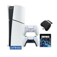 thumbnail image 1 of PlayStation 5 Slim Digital 2.8TB SSD Fortnite Cobalt Star Console with Two Controllers, White and Chroma Pearl DualSense and Hard Shell Protective Controller Case - PS5 Slim Digital Console, 1 of 8
