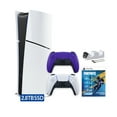 thumbnail image 1 of PlayStation 5 Slim Digital 2.8TB SSD Fortnite Flowering Chaos Console with Two Controllers, White and Galactic Purple DualSense and Dual Controller Charger - PS5 Slim Digital Console, 1 of 9
