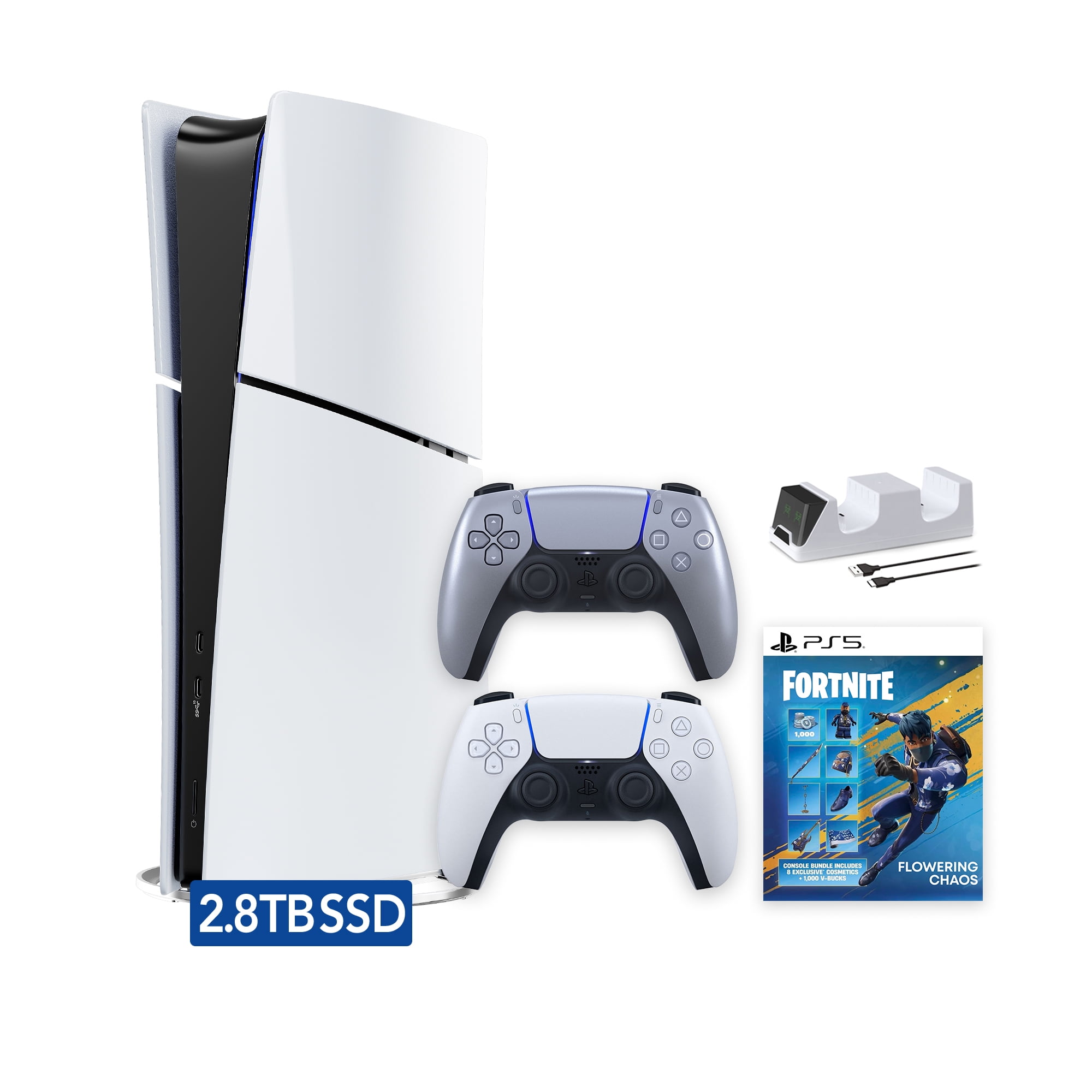 PlayStation 5 Slim Digital 825GB SSD Fortnite Flowering Chaos