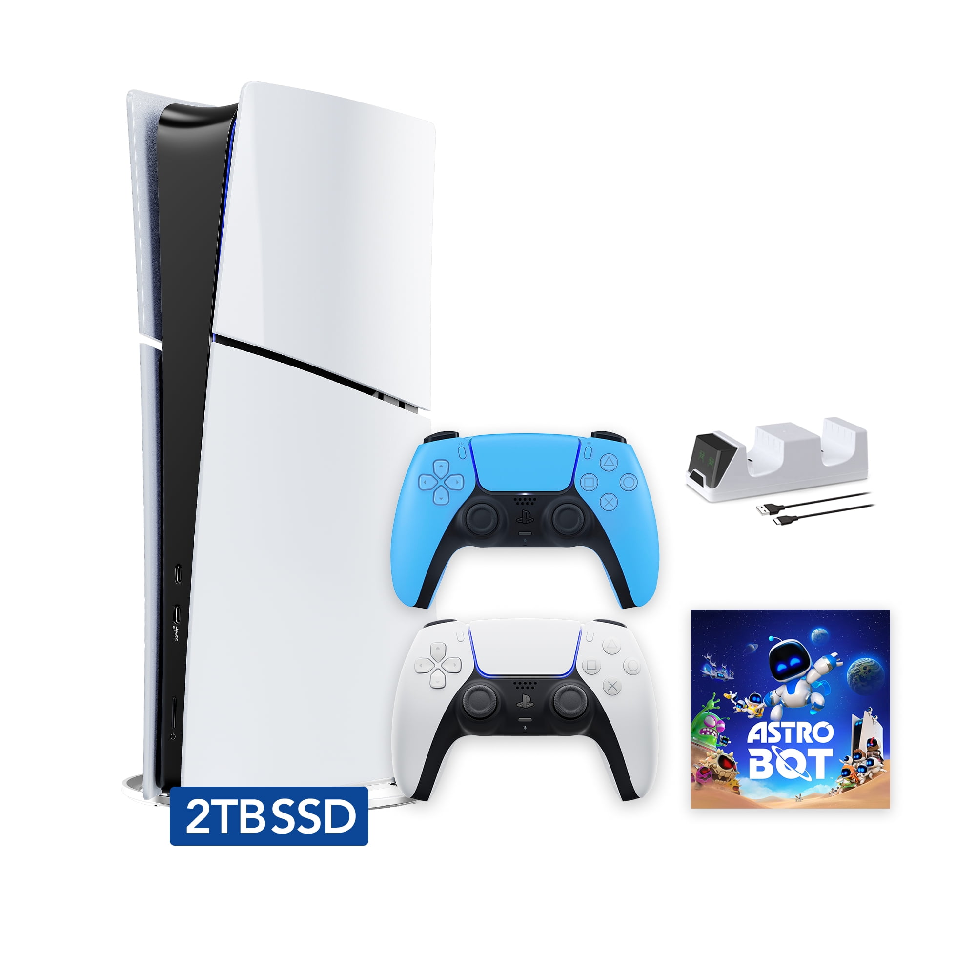 PlayStation 5 Slim Digital 2TB SSD ASTRO BOT Console with Two ...
