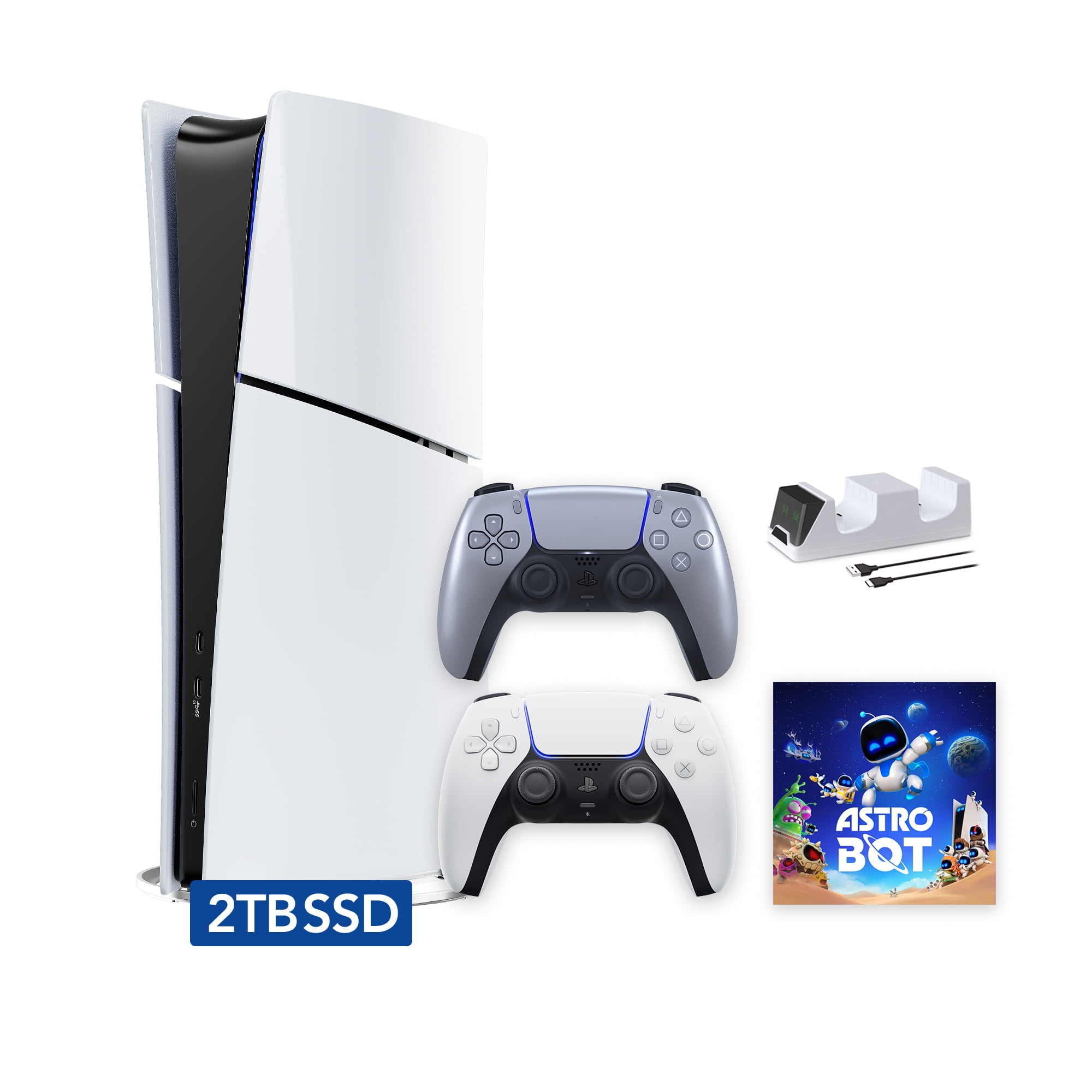 PlayStation 5 Slim Digital 2TB SSD ASTRO BOT Console with Two ...