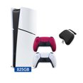 thumbnail image 1 of PlayStation 5 Slim Digital 1.8TB SSD Edition Bundle with Two Controllers White and Cosmic Red Dualsense and Mytrix Controller Case - Slim PS5 1.8TB PCIe SSD Gaming Console, 1 of 7