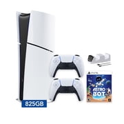 PlayStation 5 Slim Digital 825GB SSD ASTRO BOT Console with Two DualSense Controllers and Dual Controller Charger - PS5 Slim Digital Console