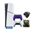 thumbnail image 1 of PlayStation 5 Slim Digital 825GB SSD Call of Duty Modern Warfare II Console with Two Controllers, White and Galactic Purple DualSense, Hard Shell Protective Controller Case - PS5 Slim Digital Console, 1 of 8