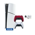 thumbnail image 1 of PlayStation 5 Slim Digital 825GB SSD Console with Two Controllers, White and Volcanic Red DualSense and Dual Controller Charger - PS5 Slim Digital Console, 1 of 7