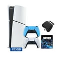 thumbnail image 1 of PlayStation 5 Slim Digital 825GB SSD Fortnite Cobalt Star Console with Two Controllers, White and Starlight Blue DualSense and Hard Shell Protective Controller Case - PS5 Slim Digital Console, 1 of 8
