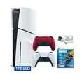 thumbnail image 1 of PlayStation 5 Slim Disc 1TB SSD Fortnite Flowering Chaos Bundle with Two Controllers, White and Volcanic Red DualSense and Mytrix Dual Controller Charger - PS5 Slim Disc Edition, 1 of 9
