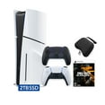 thumbnail image 1 of PlayStation 5 Slim Disc 2TB SSD Call of Duty Black Ops 6 Bundle with Two Controllers, White and Midnight Black DualSense and Mytrix Hard Shell Protective Controller Case - PS5 Slim Disc Edition, 1 of 9