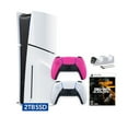 thumbnail image 1 of PlayStation 5 Slim Disc 2TB SSD Call of Duty Black Ops 6 Bundle with Two Controllers, White and Nova Pink DualSense and Mytrix Dual Controller Charger - PS5 Slim Disc Edition, 1 of 9