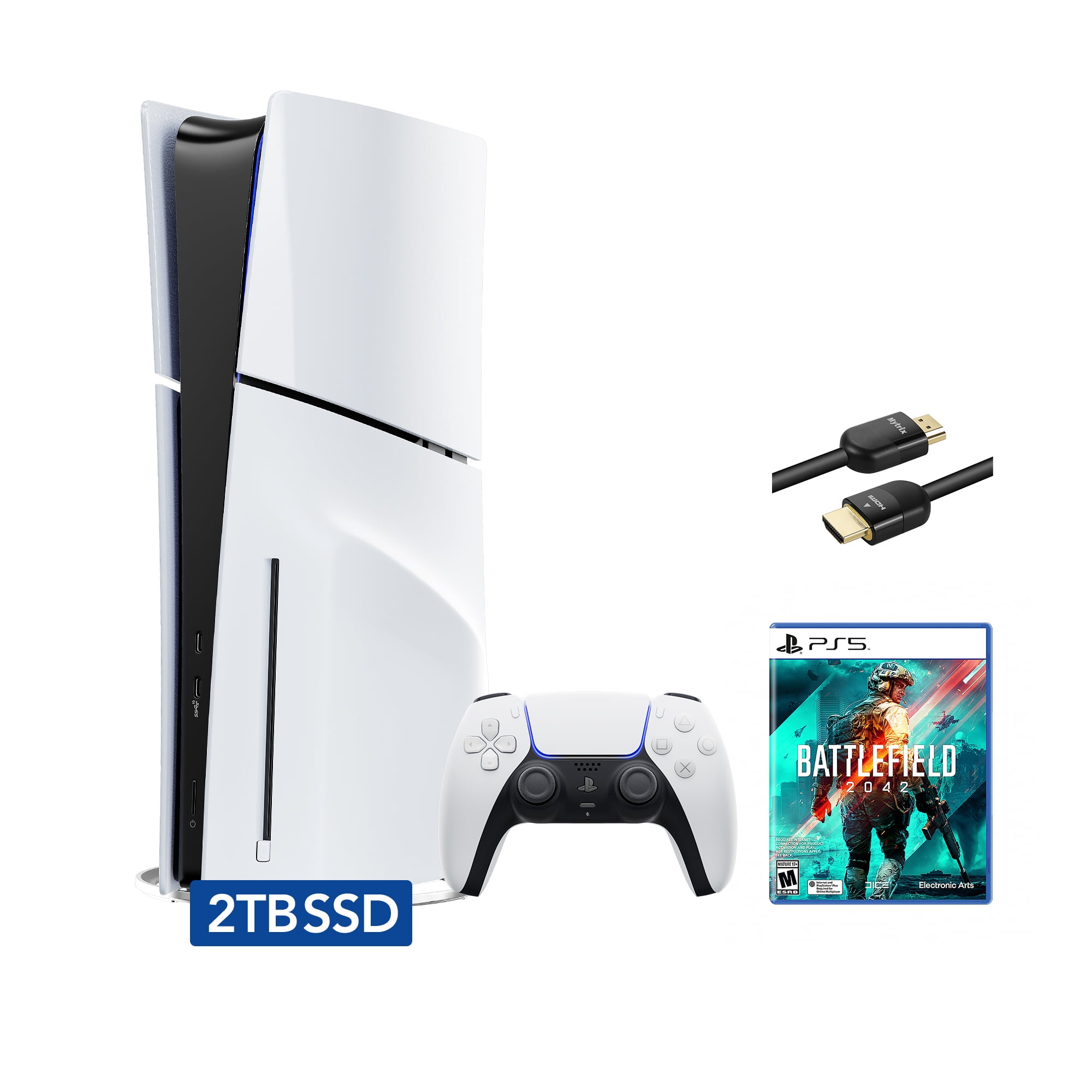 PlayStation 5 Slim Disc 2TB SSD Edition Bundle with Battlefield