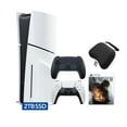 thumbnail image 1 of PlayStation 5 Slim Disc 2TB SSD Edition FINAL FANTASY XVI Bundle with Two Controllers White and Midnight Black DualSense and Mytrix Hard Shell Protective Controller Case - PS5 Gaming Console, 1 of 9