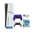 thumbnail image 1 of PlayStation 5 Slim Disc 2TB SSD Edition Horizon Forbidden West Bundle with Two Controllers White and Galactic Purple DualSense and Mytrix Dual Controller Charger - PS5 Gaming Console, 1 of 9