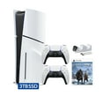 thumbnail image 1 of PlayStation 5 Slim Disc 3TB SSD Edition God of War Ragnarok Bundle with Two DualSense Controllers and Mytrix Dual Controller Charger - PS5 Gaming Console, 1 of 9
