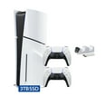 thumbnail image 1 of PlayStation 5 Slim Disc 3TB SSD Edition with Two DualSense Controllers and Mytrix Dual Controller Charger - PS5 Gaming Console, 1 of 7