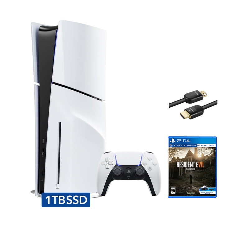 PlayStation 5 Slim Disc Edition Bundle with Resident Evil 7 and