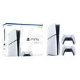 thumbnail image 1 of PlayStation 5 Slim Disc Version PS5 Gaming Console, AMD Ryzen Zen 8 Cores CPU 1TB PCIe Gen 4 NVNe SSD with 2 Wireless Controller - Original White - PS5 Disc Slim, 1 of 7