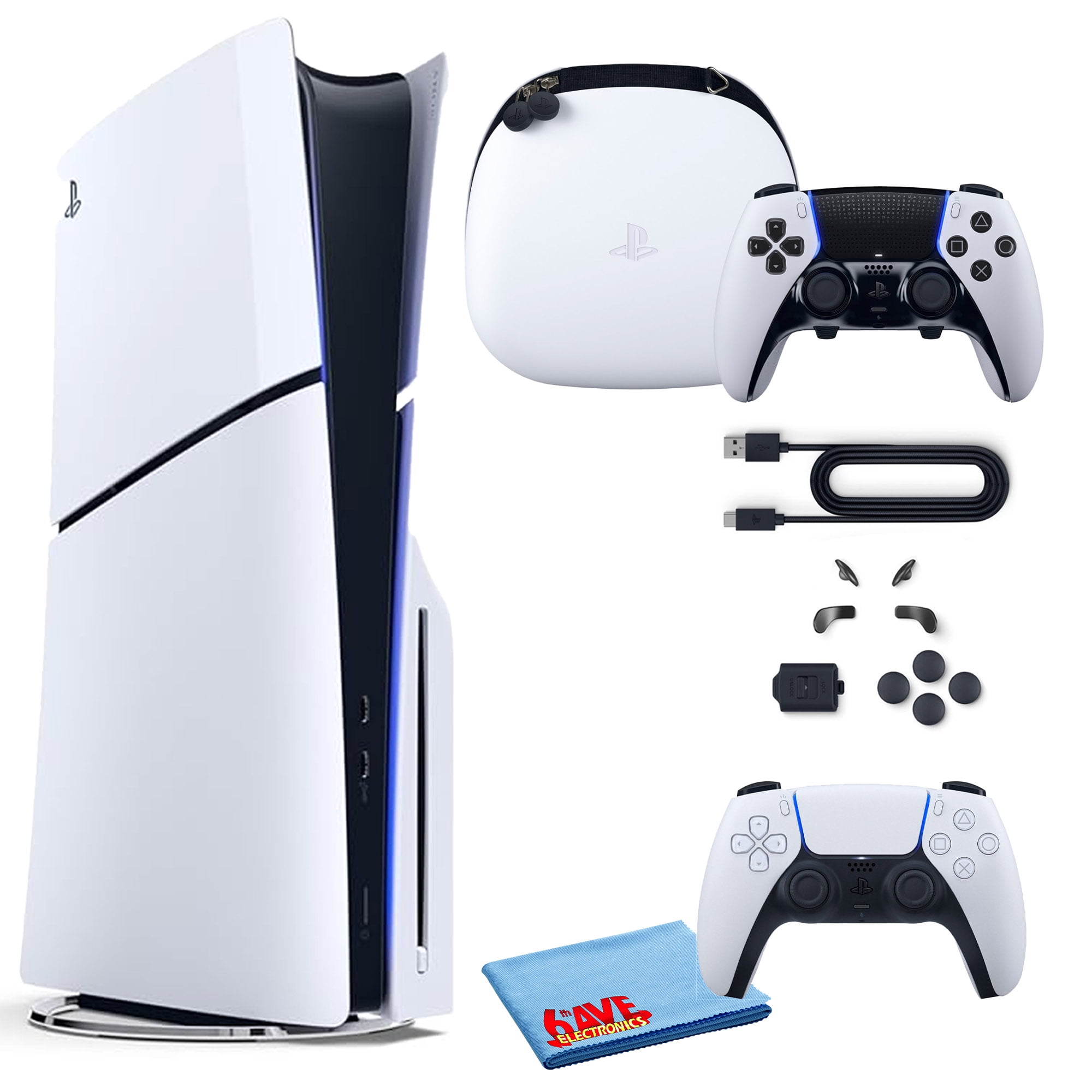 Sony PlayStation 5 Slim PS5 Console, 1TB SSD, Extra DualSense Edge 