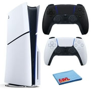 PlayStation 5 Slim, PS5 Console, Built-in 1TB SSD Storage Bundle with Extra Sony PS-5 DualSense Wireless Play Station Controller - Midnight Black and Accessories