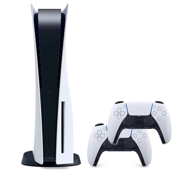 Restored PlayStation 5 Standard Edition Game Console with 1 TB Data Storage, Tekken Character Group, White