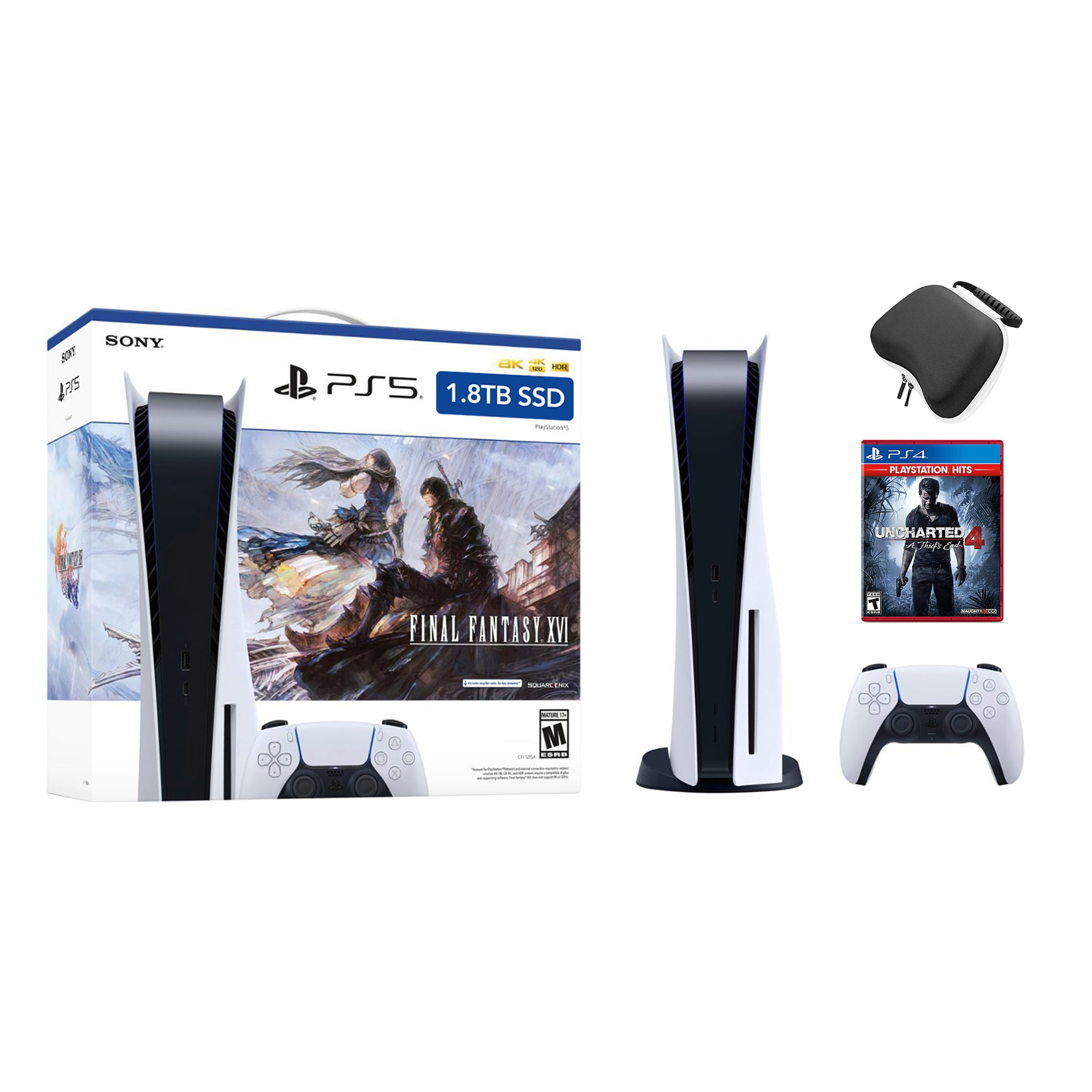 Sony Playstation 5 Disc Version (Sony PS5 Disc) with White Extra  Controller, Media Remote, Death Stranding Director's Cut, Accessory Starter  Kit and Microfiber Cleaning Cloth Bundle 