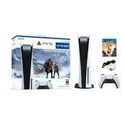 PlayStation 5 Upgraded 1.8TB Disc Edition God of War Ragnarok Bundle with AC Valhalla and Mytrix Controller Charger