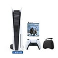 thumbnail image 1 of PlayStation 5 Upgraded 2.8TB Disc Edition God of War Ragnarok Bundle and Mytrix Controller Case - White, PS5 Gaming Console, 1 of 9
