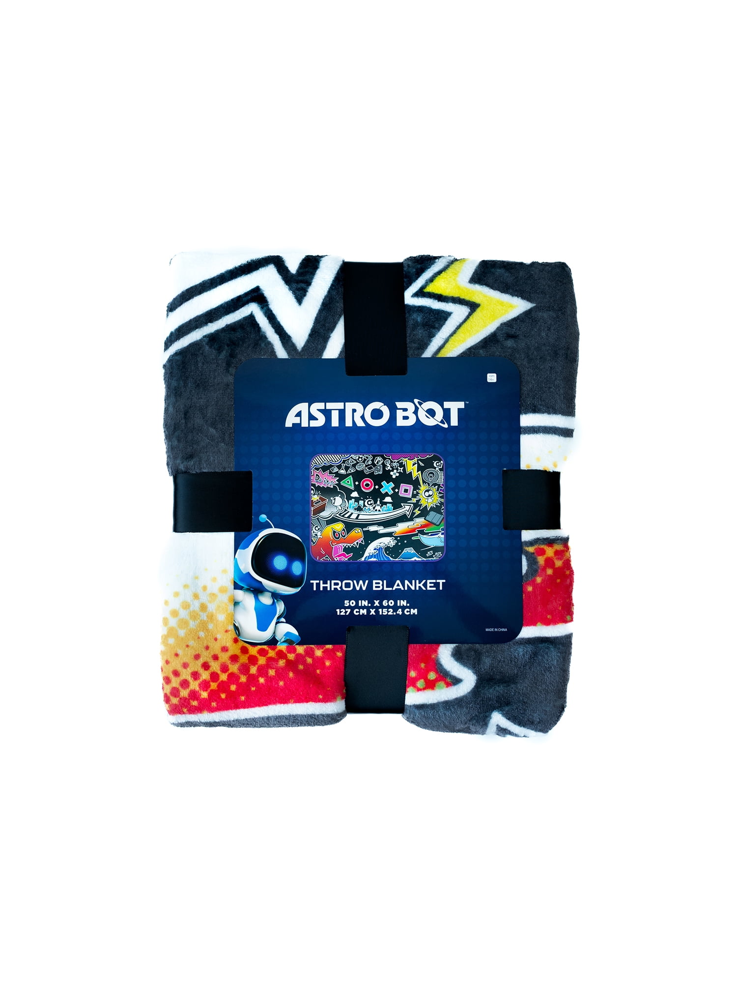 PlayStation Astro Bot Plush Throw Blanket, Multicolor, 50 in x 60 in
