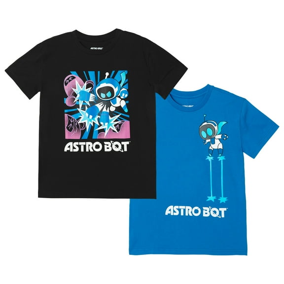 PlayStation Astro Bot Video Game 2 Pack T-Shirts Toddler to Big Kid