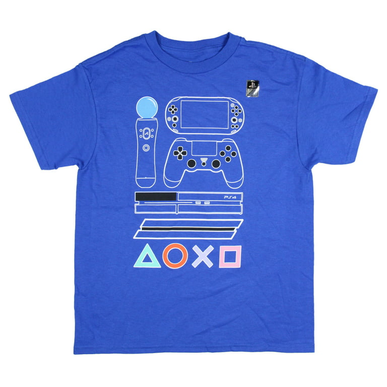 NEW PLAYSTATION PS1 PS2 PS3 PS4 PS5 GAME GAMING SHIRT BUTTONS TEE