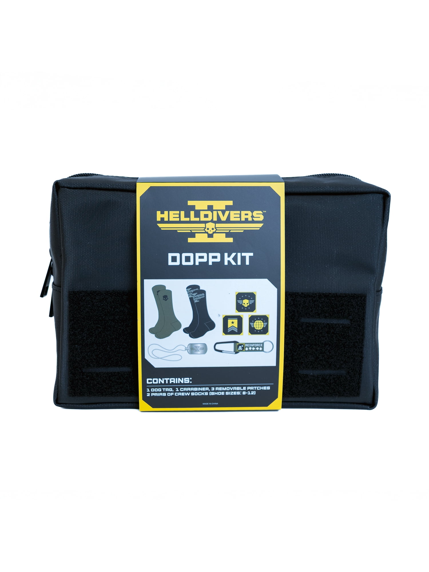 山佐　ダイバーズ　Divers　ノベルティグッズ PlayStation Helldivers, Dopp Kit with 2 Pack Knit Crew Socks, Dog