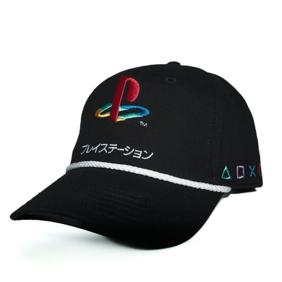 PlayStation Black Golf Snapback Hat, One Size